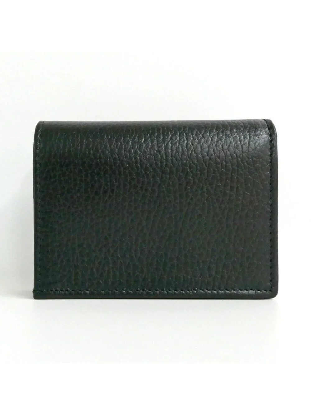 Gucci Double Small Wallet Leather Black Gold - Picture 2 of 10